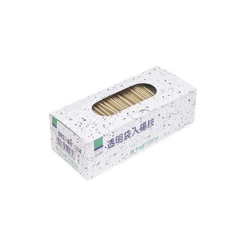 透明袋入楊枝 6.5㎝(1000本入)(J-037) 【1小函】